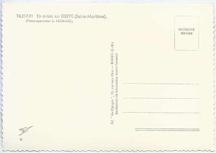 Carte postale vue aérienne 