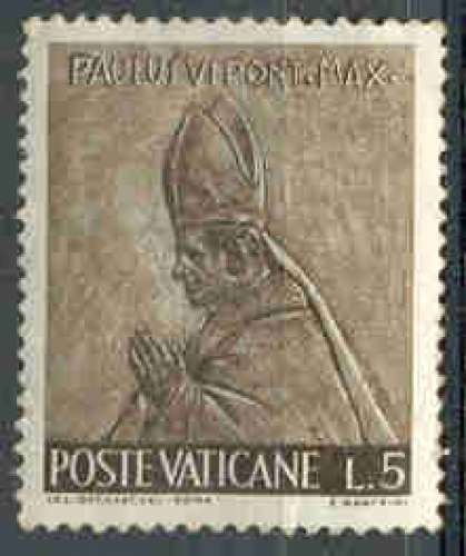 Bronze du pape Paul VI (1966) - YT 441 **