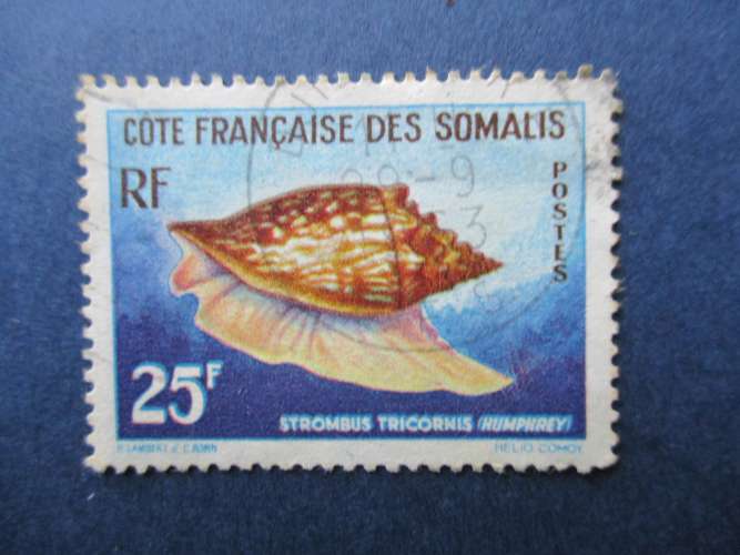 Cote des somalis y & t 313 obl  1962