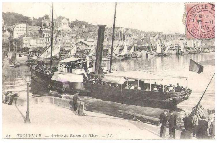 14 - Trouville - arrivée du bateau du Havre
