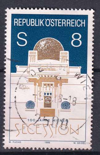 AUTRICHE - 1998 - Sécession de Vienne - Yvert 2076 Oblitéré