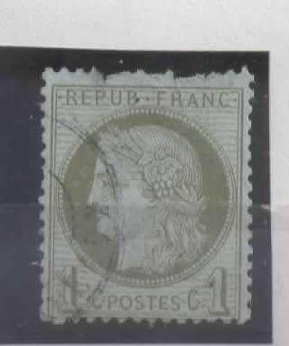 FRANCE  NO 50 OBL  VOIR SCAN DOS ABIME
