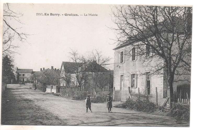 cpa 18 Groizes la Mairie 