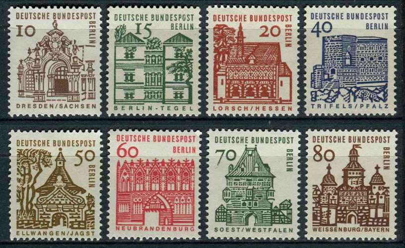 ALLEMAGNE BERLIN 1964 NEUF** MNH N° 219 à 225