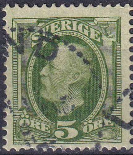 SUEDE - 1891 - Roi Oscar II - Yvert 41a Oblitéré