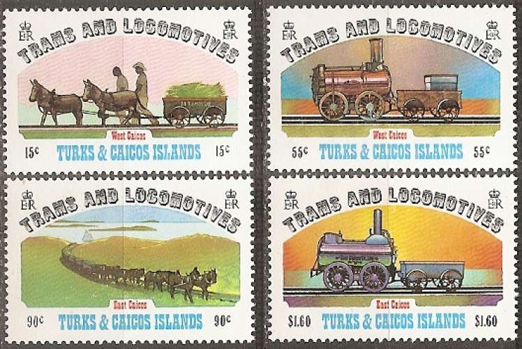 turks et caiques (iles) ... n° 610 a 613  neufs** ... 1983 turks et caiques (iles) ... n° 610 a 613  neufs** ... 1983