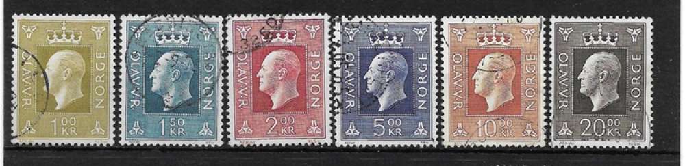 Norvege oblitéré A  YT 545 à 550