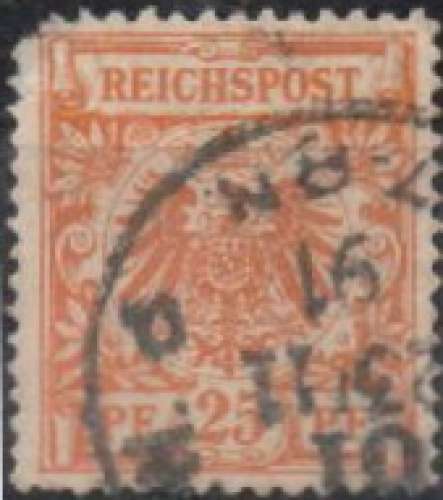 Aigle impérail, 25 Pf (1890) - YT 49  °