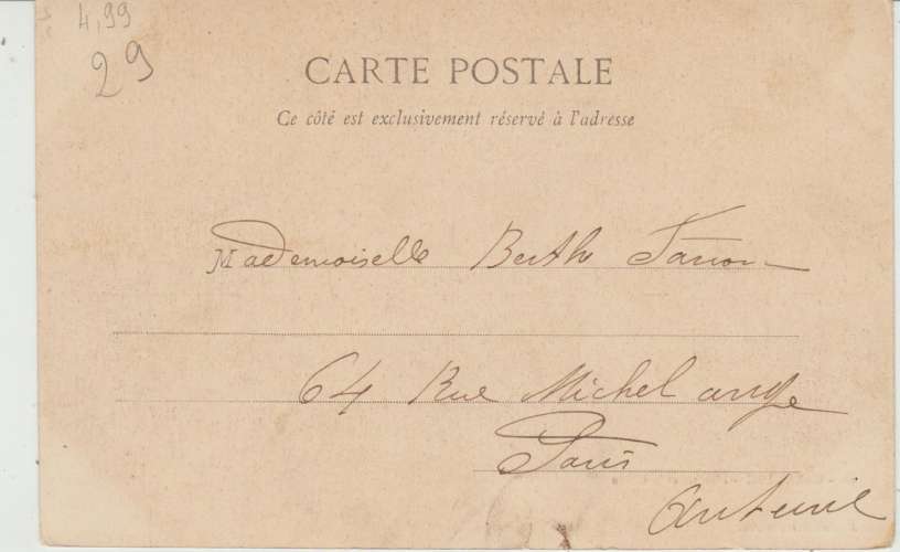 CPA PRECURSEUR CARANTEC (29) L' HÔTEL et LA GREVE