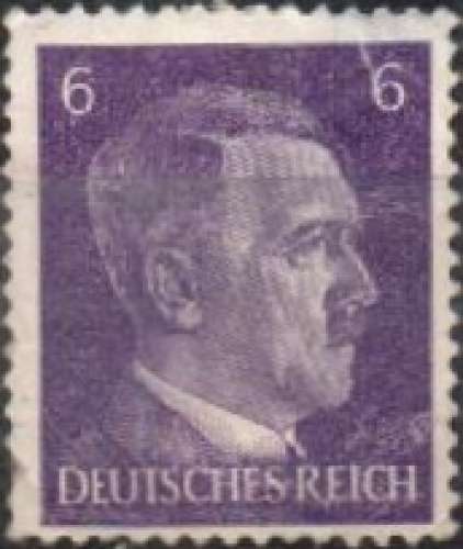 Effigie d'Hitler, chancelier, violet rosé (1941) - YT 709 °