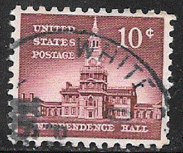 USA - YT  615  obl  - Independence Hall (1956) 