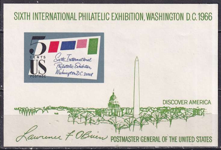 etats-unis ... bloc n° 10  neuf** ... 1966