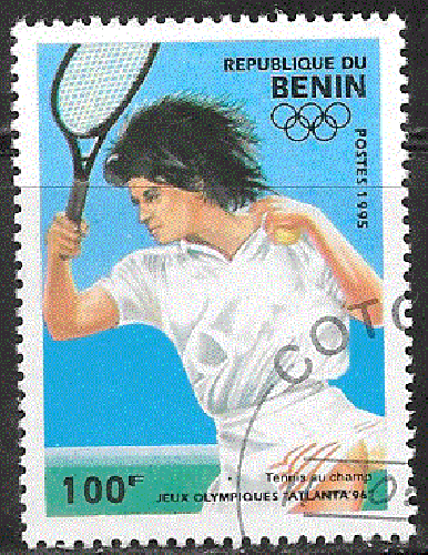 Bénin - YT  708D  obl  - Tennis (1995) 