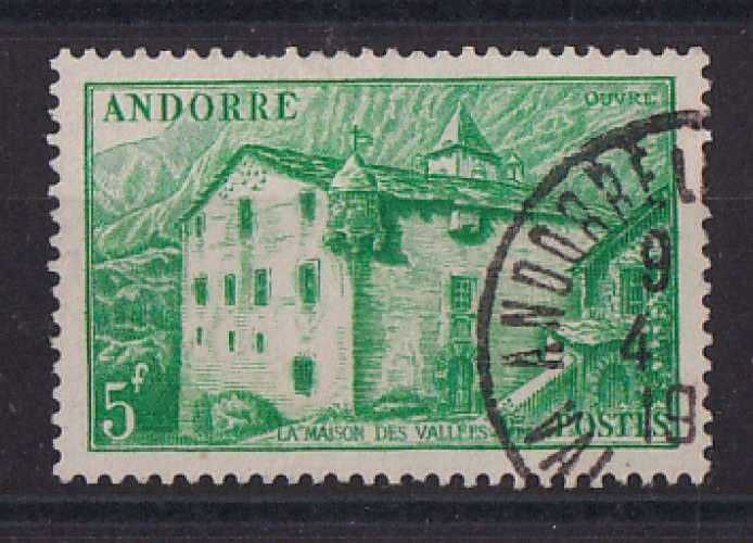 ANDORRE  Y/T   n° 123   oblitéré   1948