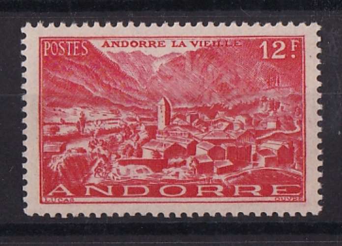 ANDORRE  Y/T   n° 129   neuf **   1948