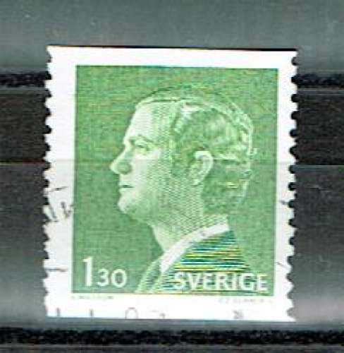 SUÈDE 1976 - YT 915 ROULETTE OBLITÉRÉ.
