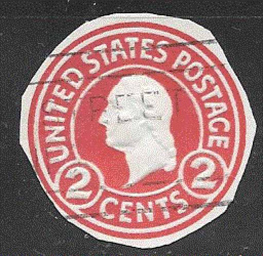 USA - YT  découpe d'entier postal  obl  - Washington (1917) 