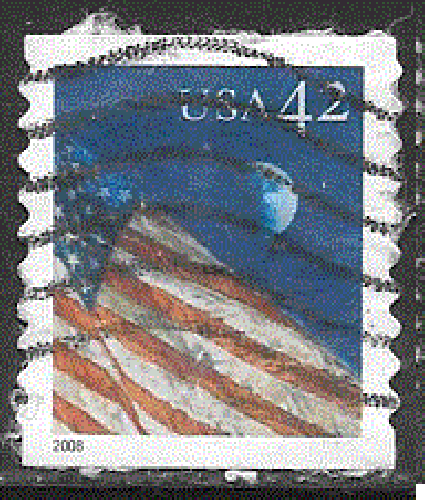 USA - YT  4027  obl    - Drapeau la nuit (2008) 