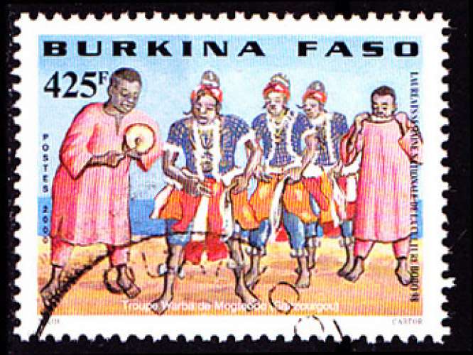 Timbre oblitéré n° 1242(Yvert) Burkina Faso 2000 - Danses traditionnelles