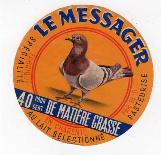 mai25   étiquette de camembert    le méssager 40 %   par 16 D