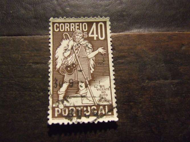 PORTOGALLO 1937 VICENTES 40 c  USATO