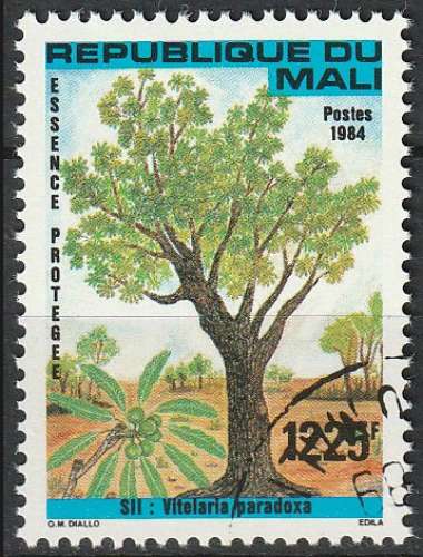 Timbre oblitéré n° 493(Yvert) Mali 1984 - Arbre, essence protégée