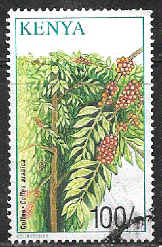 Kenya - YT  742   obl  - Café arabica (2001)