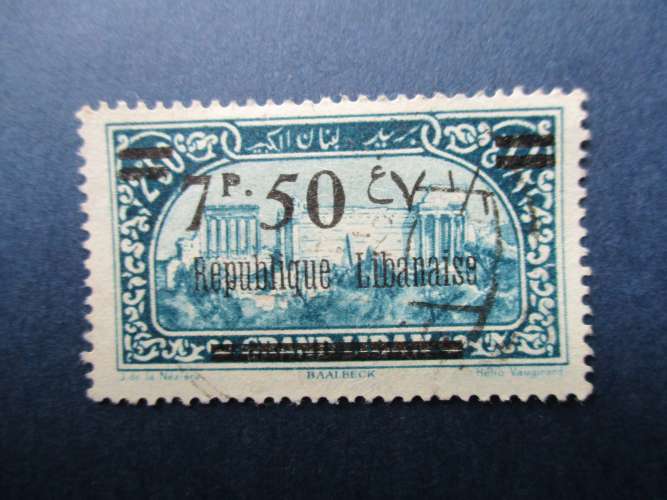 Grand liban y & t 93 obl 1927