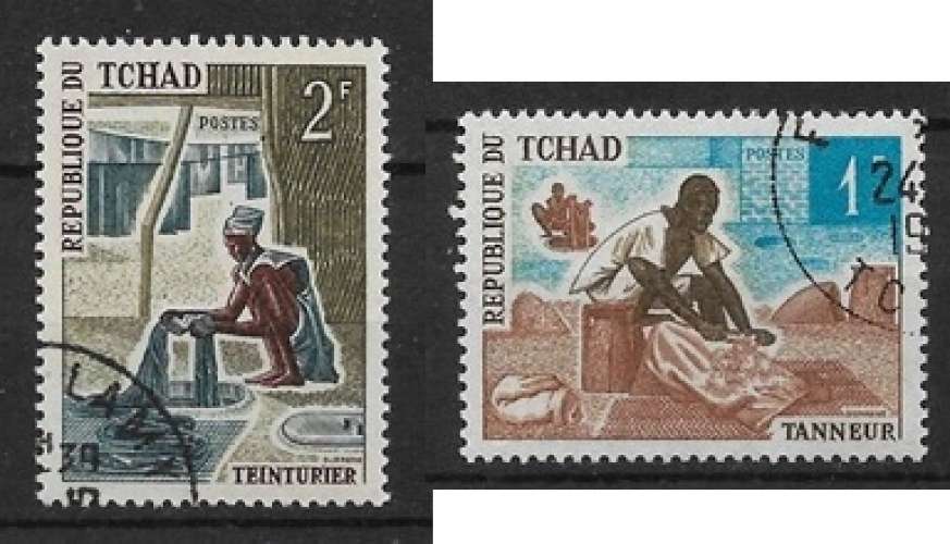 Tchad oblitéré YT  227 et 228