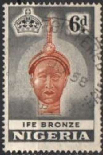 Tête d'Ifé en bronze (1953) - YT 82 °