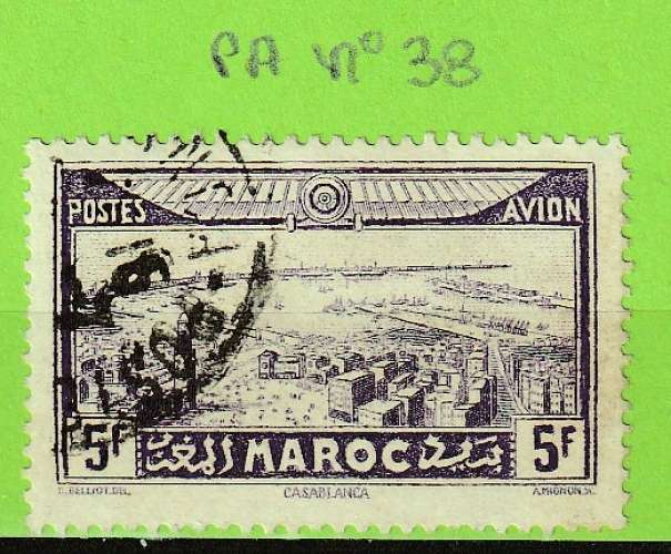 MAROC YT P-A N°38 OBLIT