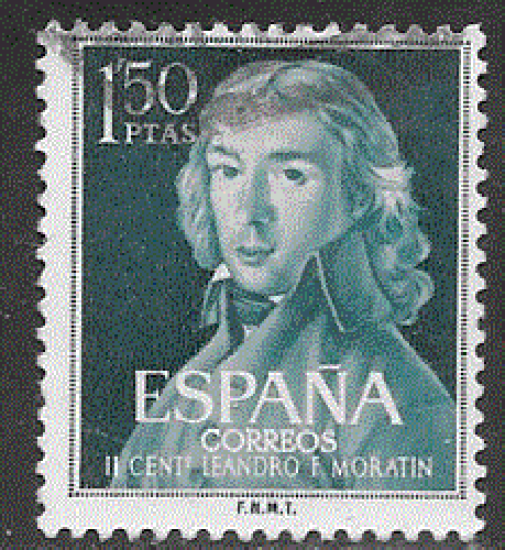 Espagne - YT  1006  obl  - Moratin (1961)