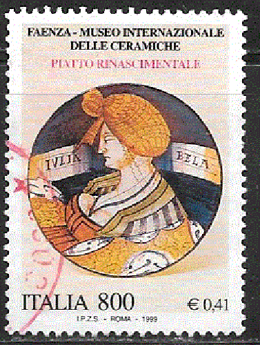 Italie - YT  2358  obl  - Musée de la céramique (1999)
