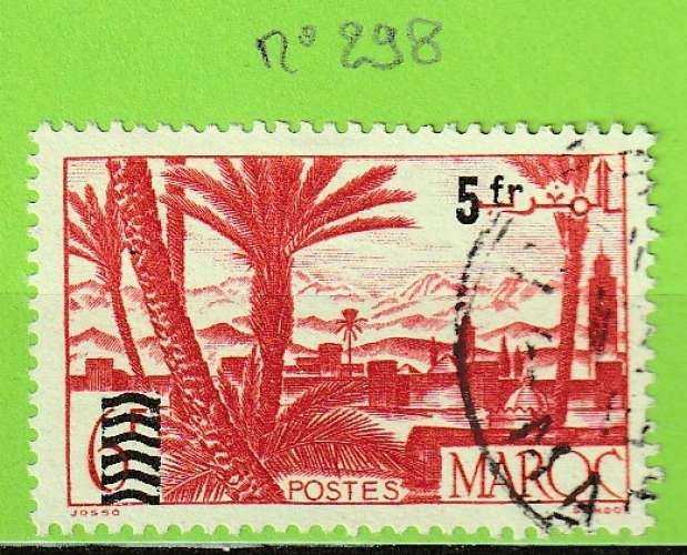 MAROC YT N°298 OBLIT