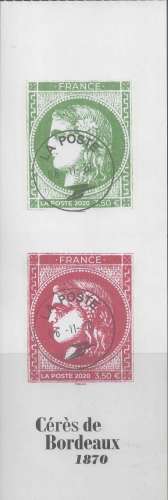 FRANCE 2020 NO 5452/53 OBL   voir scan