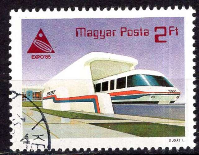 HONGRIE 1985 TRAIN RAPIDE  JAPONNAIS  OBLITERE
