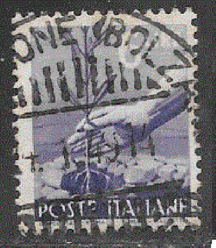 Italie - YT  494  obl  - Plantation d'un olivier (1945)