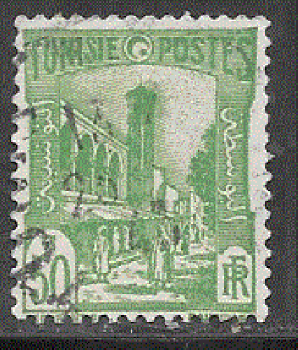 Tunisie - YT  207  obl  - Mosquée Halfaouine (1939)