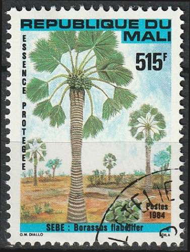 Timbre oblitéré n° 492(Yvert) Mali 1984 - Arbre, essence protégée