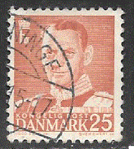 Danemark - YT  320  obl - Frédéric IX (1948)