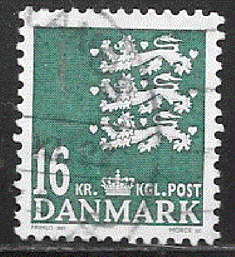 Danemark - YT  1498  obl  - Armoiries (2008)