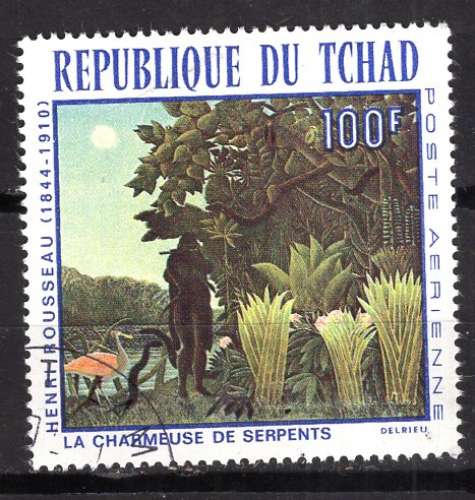 TCHAD 1968 TABLEAU DU PEINTRE ROUSSEAUL  OBLITERE