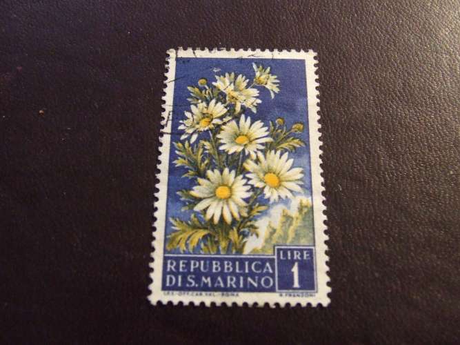 SAN MARINO 1957 FIORI 1 l USATO 