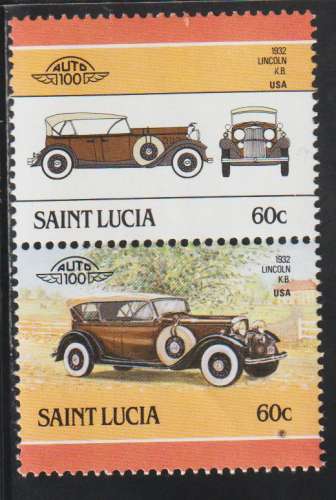 SAINTE LUCIE 1986 - Y&T N° 836/837**