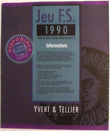 Yvert et Tellier - JEU FRANCE FS 1990 (Sans Pochettes)