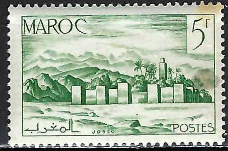 Maroc - 1947-49 - Y & T n° 257A - MNH (tache rousse)