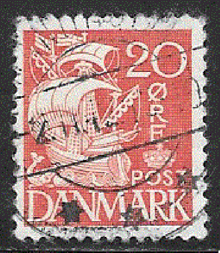 Danemark - YT  261  obl  - Voile ombrée (1940)