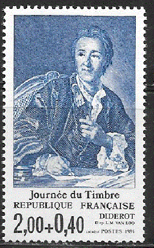 France - YT  2304  **  - Journée du Timbre - Diderot (1984)