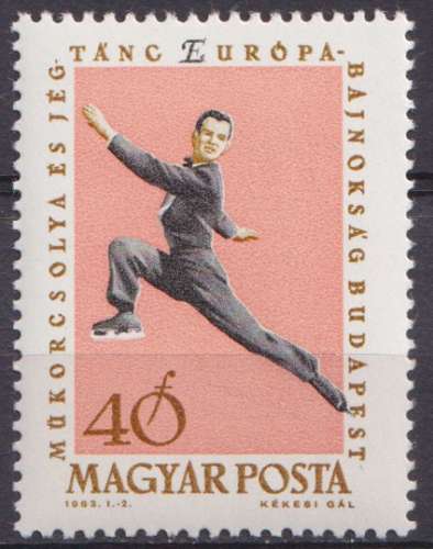Hongrie 1963 Y&T 1540 neuf ** - Patinage artistique 
