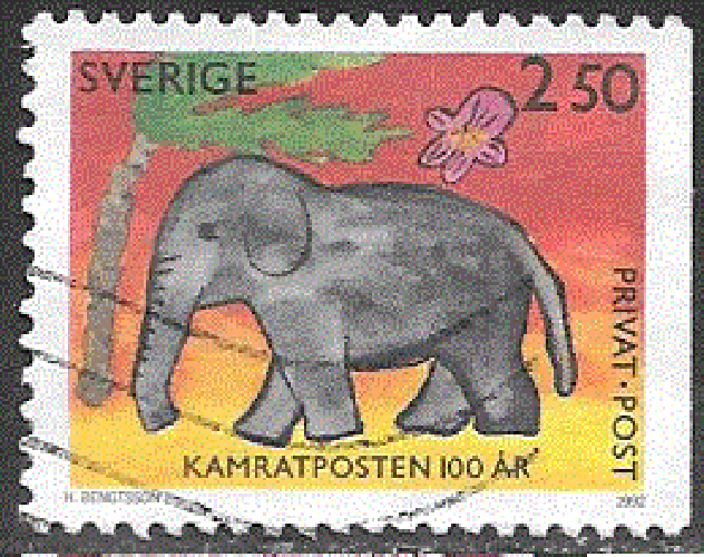 Suède - YT  1702  obl   -  Dessin d'enfant (1992)